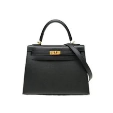 Noir — Hermes Kelly 25 (89) Epsom 2020 — Handbag — resale
