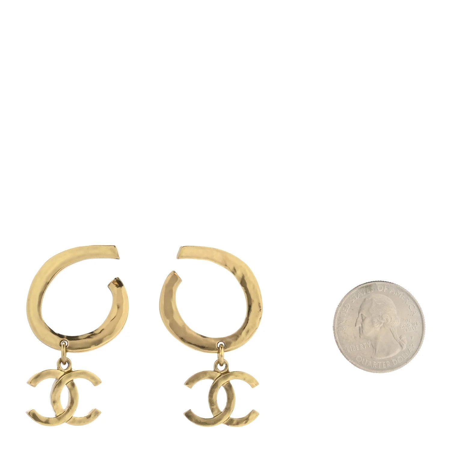 Metal Textured Hoop Drop CC 2