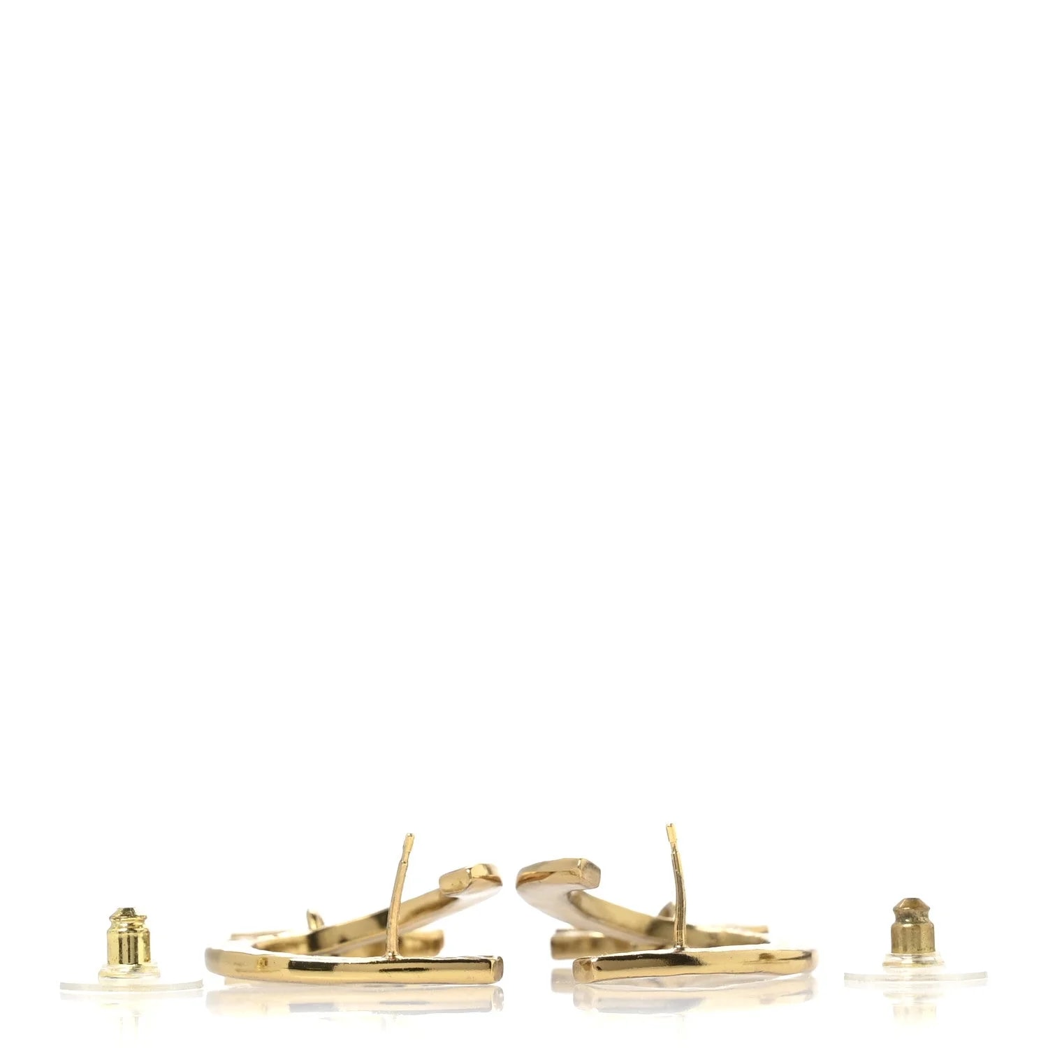 Metal Textured Hoop Drop CC 3