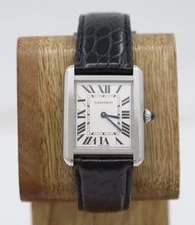 Cartier Tank Solo Stainless Steel 24mm White Dial Quartz 3170 W/ Box 2