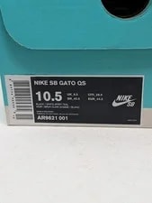 Nike SB Gato QS AR9821-001 Size 10.5 W/ Original Box 2