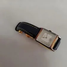 Jaeger-LeCoultre Square Manual Wind 10K Gold-Filled With Leather 3