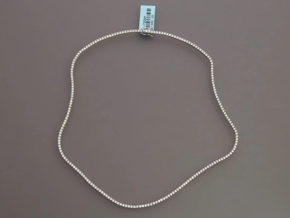 14K White Gold 4.65-Carat Tennis 2