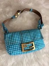 Fendi 3Way Mamma Baguette Check Crossbody Waist 3