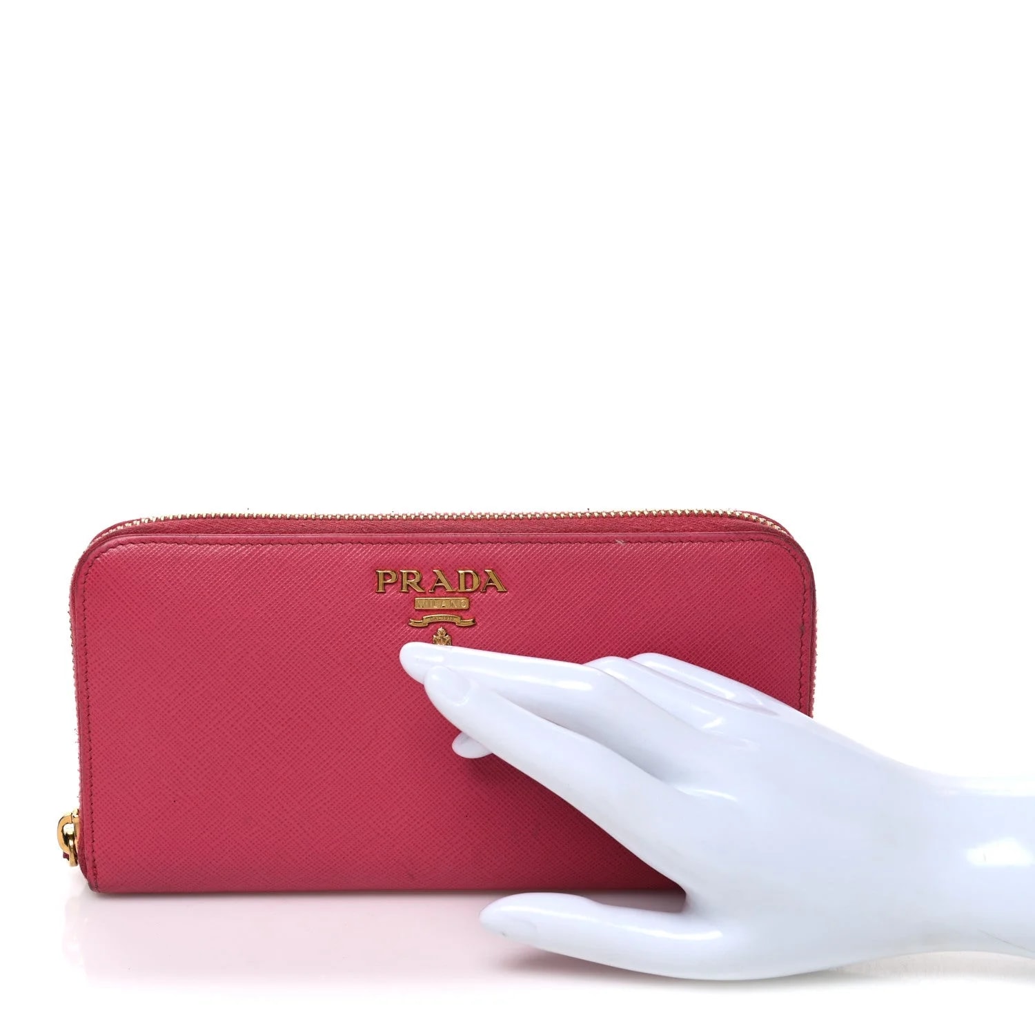 Metal Zip Around Wallet Peonia 2