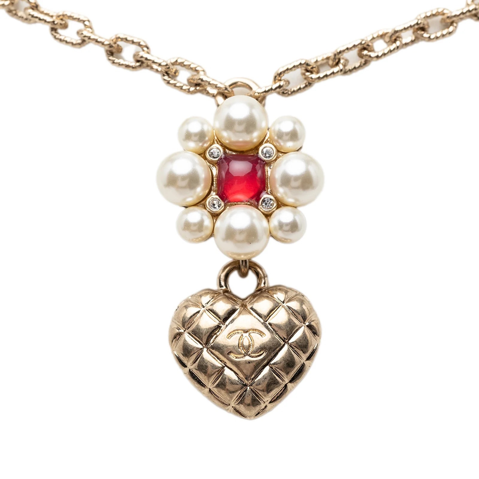 CC Faux Flower and Strass Heart 2
