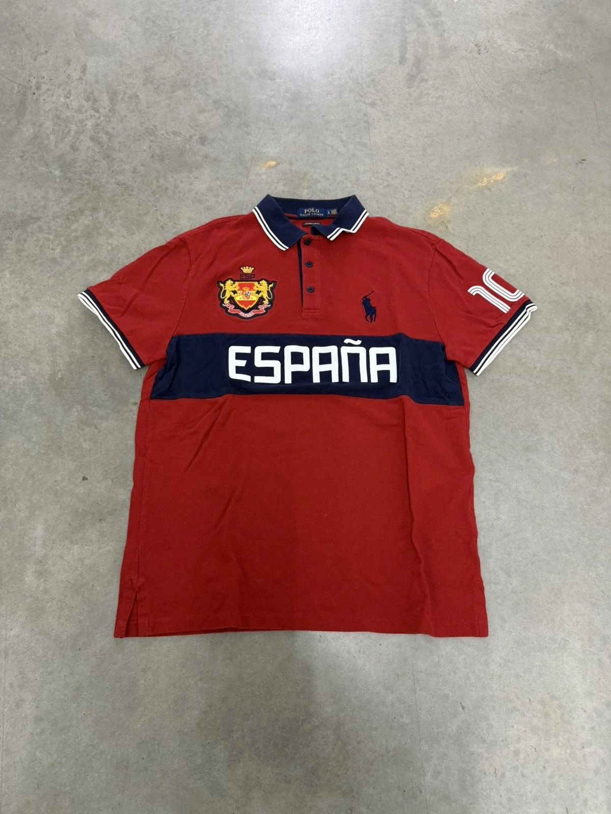 Polo Ralph Lauren — Spain Polo Ralph Lauren Big Pony #10 Stripped Shirt España — streetwear — resale