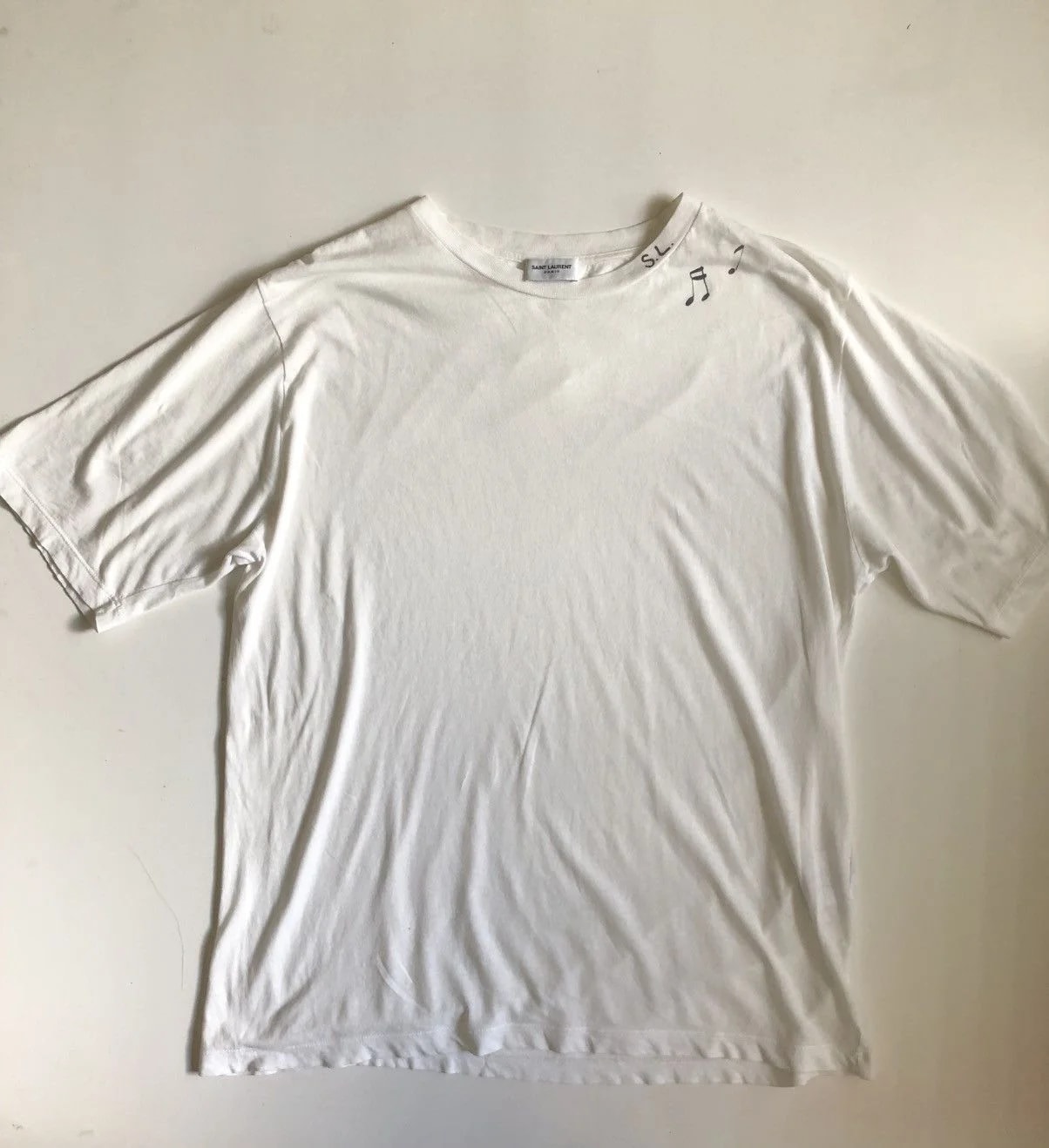 Saint Laurent Paris — Saint Laurent Paris S/S 2017 “Music Note” Tee — streetwear — resale