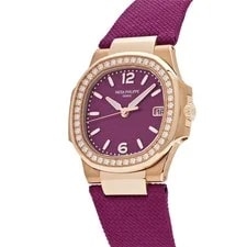 Patek Philippe Nautilus 7010R-013 '' Rose Gold Purple Dial Diamond Bezel 3