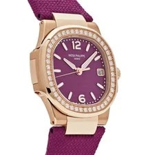 Patek Philippe Nautilus 7010R-013 '' Rose Gold Purple Dial Diamond Bezel 4