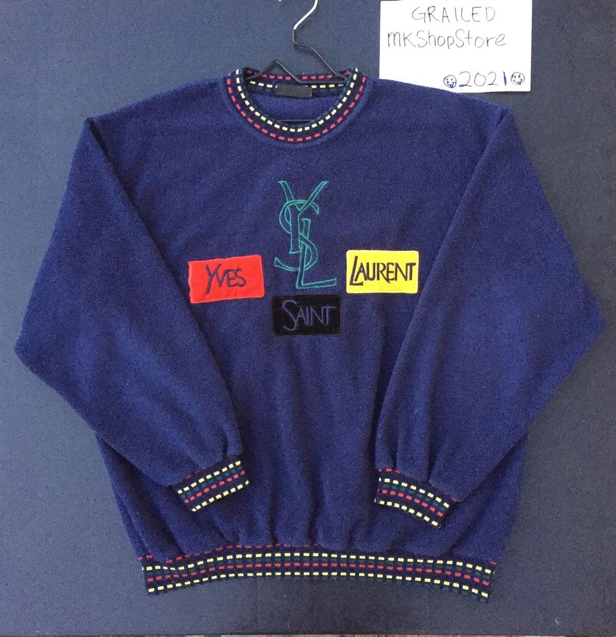 Yves Saint Laurent — Yves Saint Laurent Pour Homme Patch Embroidery — streetwear — resale