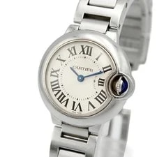 Cartier Ballon Bleu SM W69010Z4 28mm Silver Dial #TGW216 3