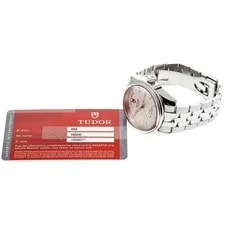 Auth Tudor Glamour 56000 Date Day White Dial Automatic 2
