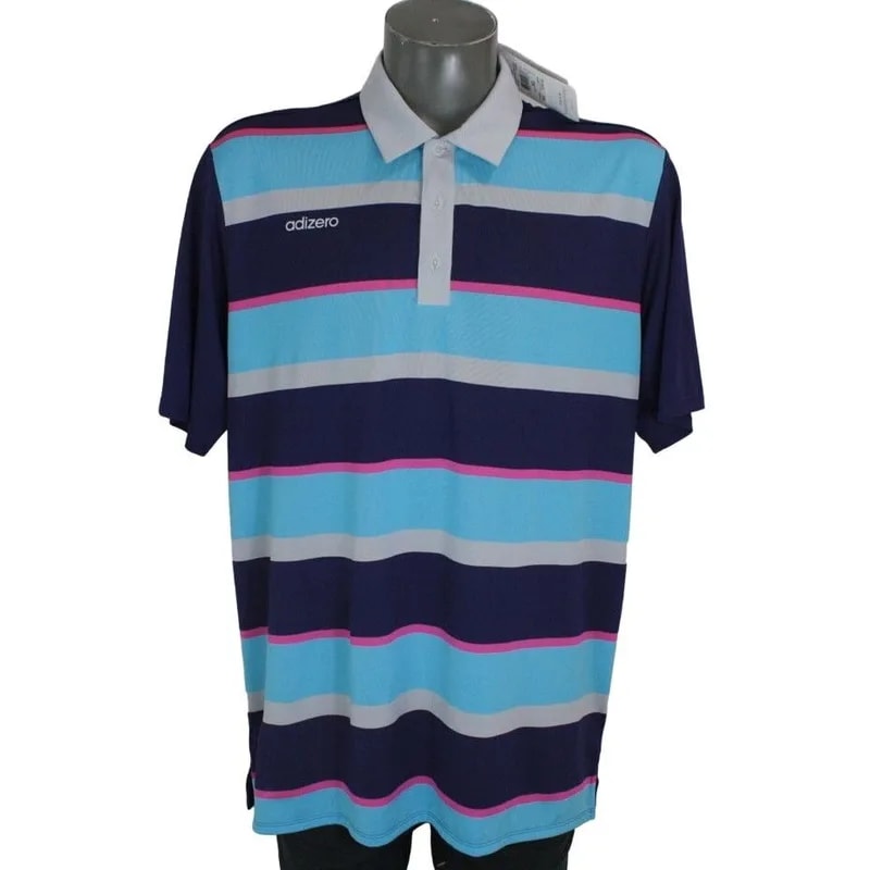 Adidas — Adidas AdiZero Golf Polo Shirt XL Striped Performance — streetwear — resale