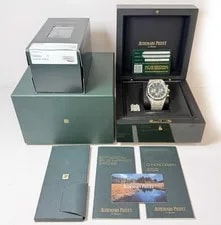 Audemars Piguet Royal Oak 26331BC 41MM Blue Dial Frosted White Gold Box Papers 2