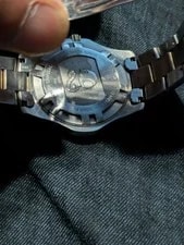 TAG Heu Er Aquaracer 300M Gold Steel Sapphire Crystal Blue Dial Wrist 18cm 4