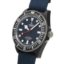 Tudor Pelagos FXD 25707KN 42mm Black Carbon Blue Dial Automatic Box #KN412 2