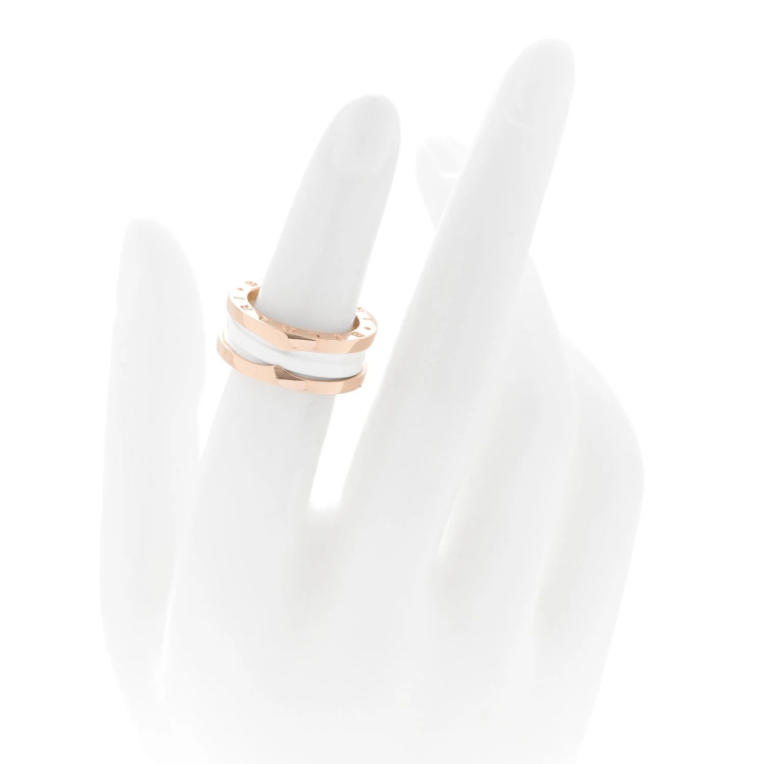 18K Rose Gold B.Zero1 Two-Band 49 4.75 2