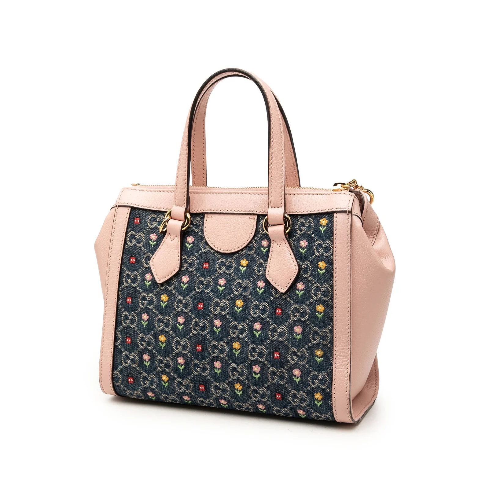 Small GG Embroidery Ophidia Satchel 2