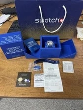 Swatch X Omega — 100%Authentic Swatch X Omega Moonswatch Mission To the Super Blue Moon Moonphase — Watch — resale