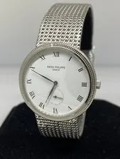 Patek Philippe Calatrava White Gold White Dial Bracelet 3919 2