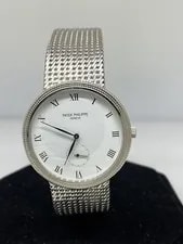 Patek Philippe Calatrava White Gold White Dial Bracelet 3919 4