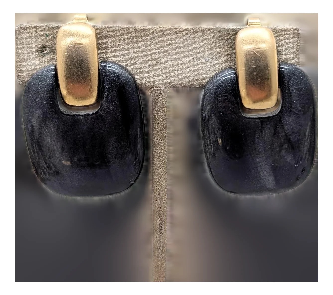 Trifari — Signed Crown Trifari / Resin Drop Clip -2 Pieces — Jewelry — resale