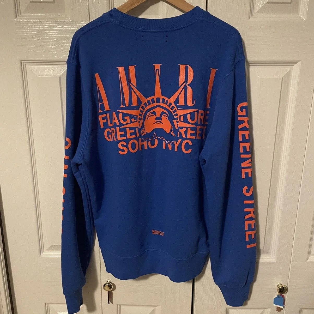 Amiri — Amiri Soho NYC Flagship Store Liberty Crewneck — streetwear — resale