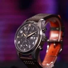 IWC Pilot Spitfire Chronograph Black Dial 2022 IW387903 4