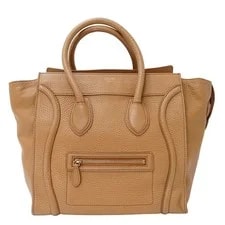 Celine — Celine Drummed Calf Luggage Shopper — Handbag — resale