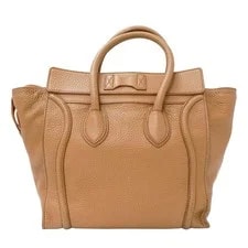 Celine Drummed Calf Luggage Shopper 2