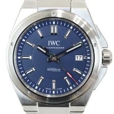 IWC — IWC Automatic 39mm Blue Dial Stainless Steel Box Papers — Watch — resale