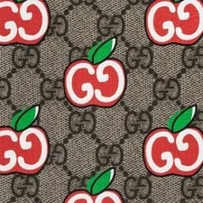 Gucci GG Marmont Monogram Apple Pattern Zipper Flat 4
