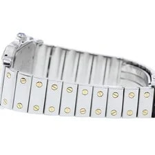 Cartier Santos GalbeeLM W20011C4 Date YG Bezel Beige Dial Quartz 's_969440 4