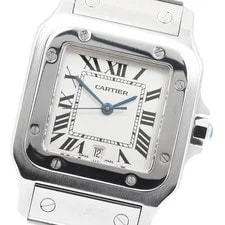 Cartier — Cartier Santos GalbeeLM W20060D6 Date Beige Dial Quartz Watch_962657 — Watch — resale