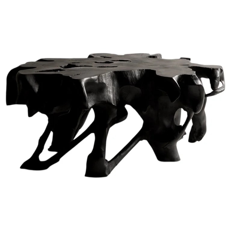 Japanese Antique Brutalist Low 1900s-1940s / Side Wabi Sabi — Furniture — resale
