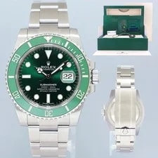 Rolex — Stickers June 2020 NEW Papers Rolex Submariner Hulk 116610LV Green Ceramic — Watch — resale