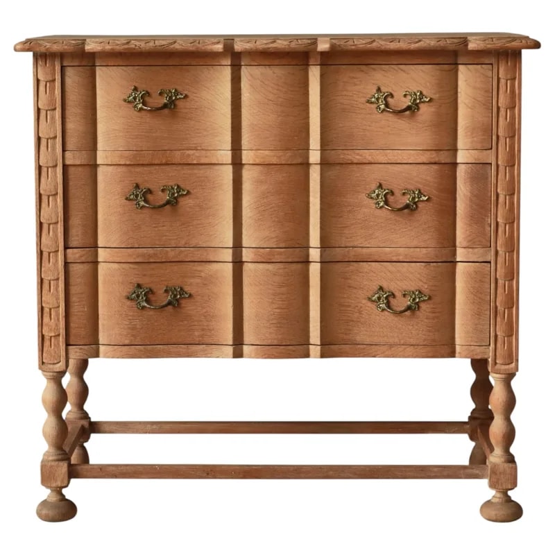 Scandinavian Modern Oakwood Chest of Drawers by Henry Kjaernulf, 1960s, Denmark — Furniture — resale