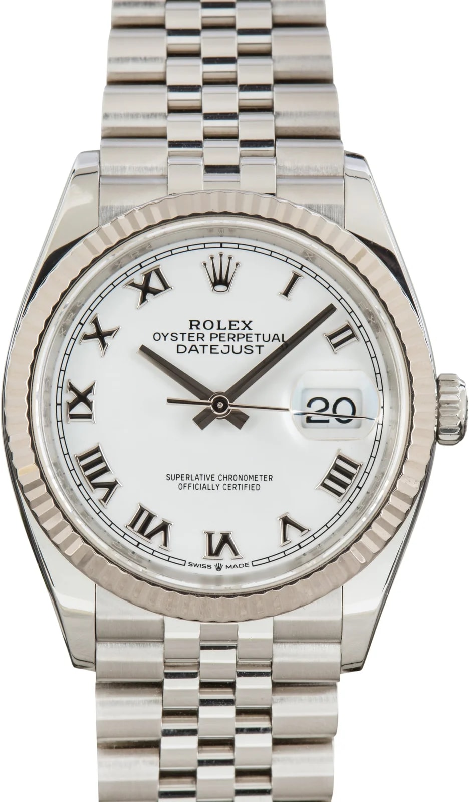 Rolex Datejust 36 Ref 126234 White Roman Dial 3
