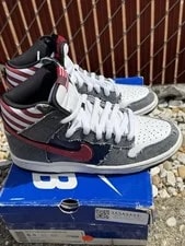 Nike SB Dunk High Born in the USA / / Skate Shoes 313171-100 4