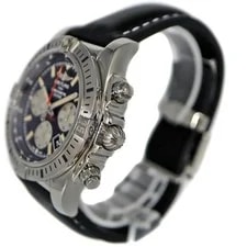 Breitling Chronomat AB01154G / BD13 Stainless Steel Leather Diamond #KNW2691 2