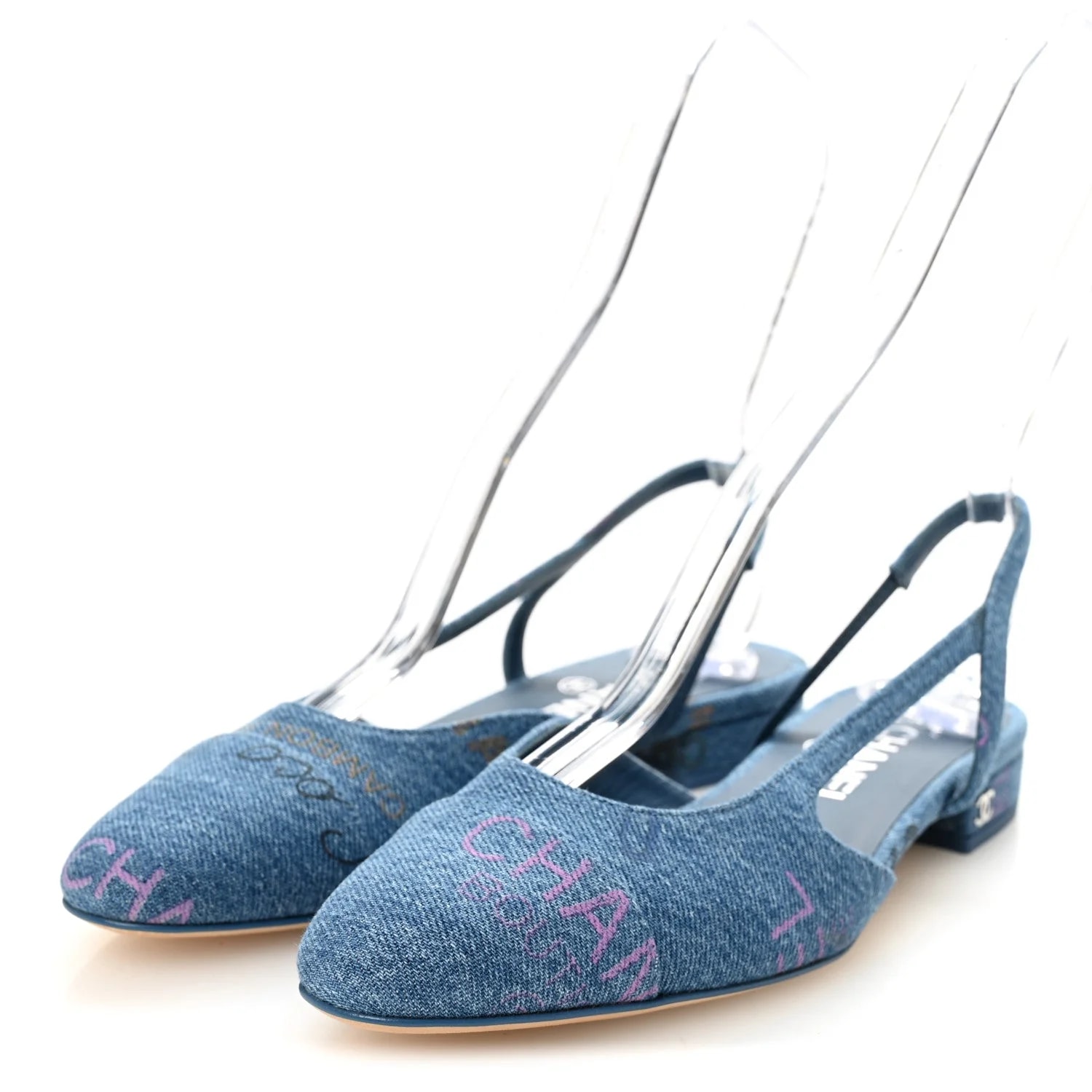 Printed Mood Cap Toe CC Slingback 37 3