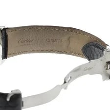 Cartier Ronde Solo W6700255 36mm SS Leather Silver Dial Date Quartz #C471 3