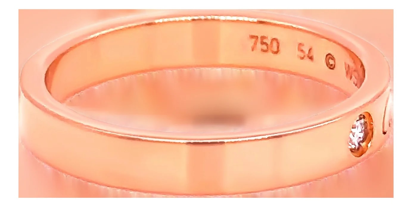 Cartier — Cartier 18ct Rose Gold C de Wedding Band 0.03ct 4g — Jewelry — resale
