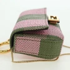 Fendi Chain Nano Baguette Auth 176756M 4