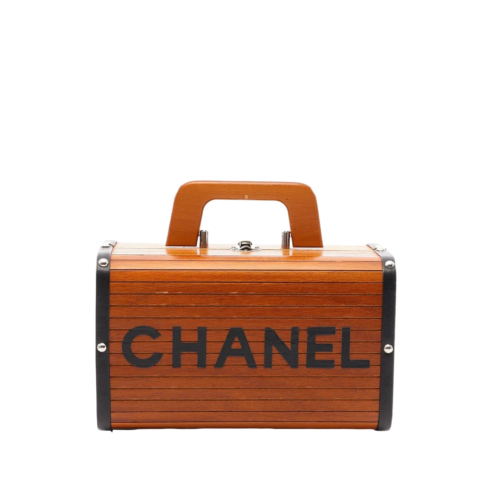 Chanel — Wooden Logo Top Handle — Handbag — resale