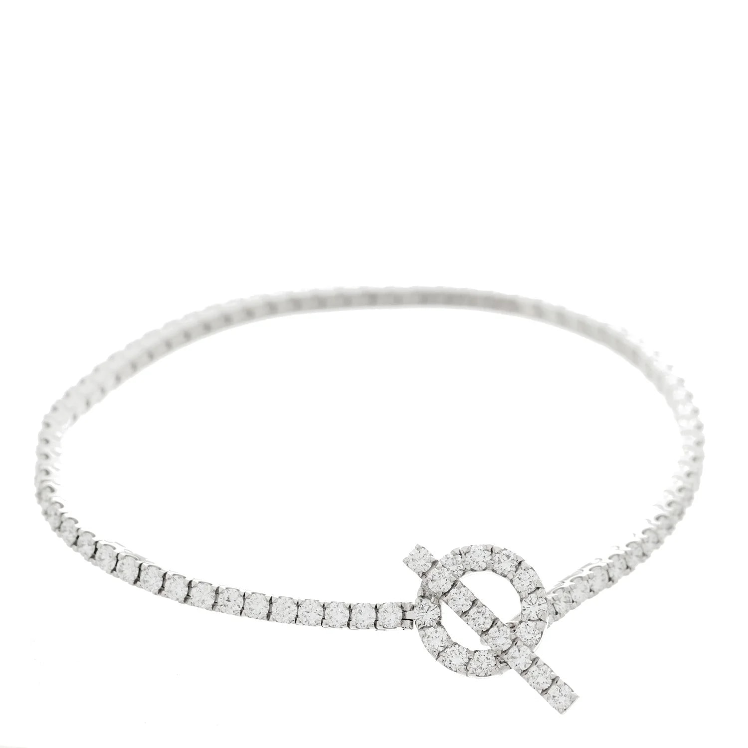 Hermès — 18K White Gold Finesse Link SH — Jewelry — resale