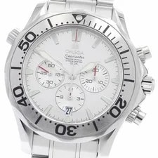 Omega Seamaster 300 2589.30 Automatic 42mm Box Papers Silver Chronograph 2