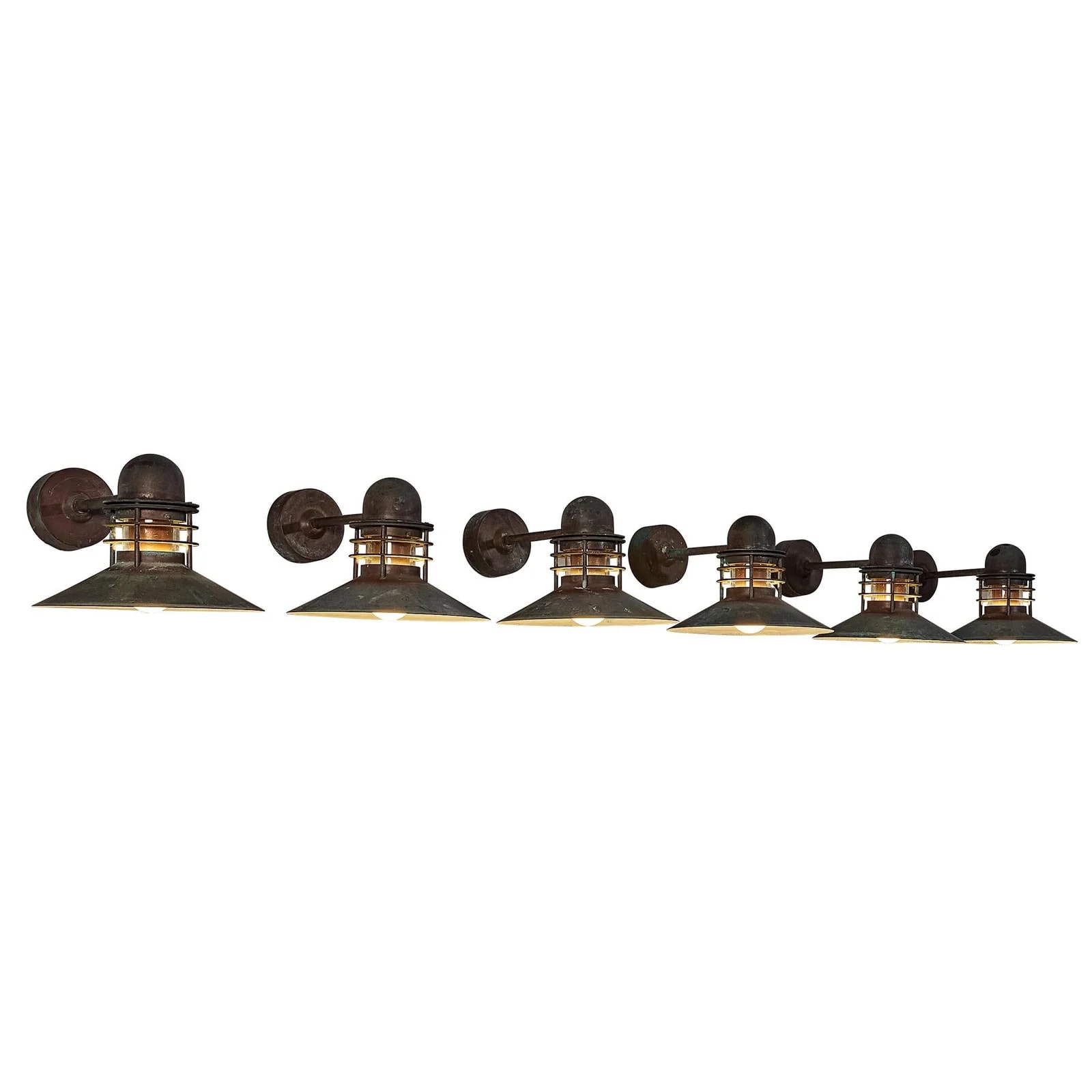 Homann Kjaer for Louis Poulsen Wall Lamps, Nyhavn in Copper — lighting — resale