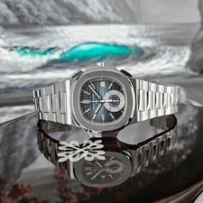 Patek Philippe Nautilus Chronograph Blue Dial 2013 Full Set 5980/1A-001 2